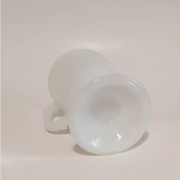 Vintage Disneyland Mug "JOHN" Gold Lettering Milk Glass Pedestal Mug Mid Century - Picture 8 of 10